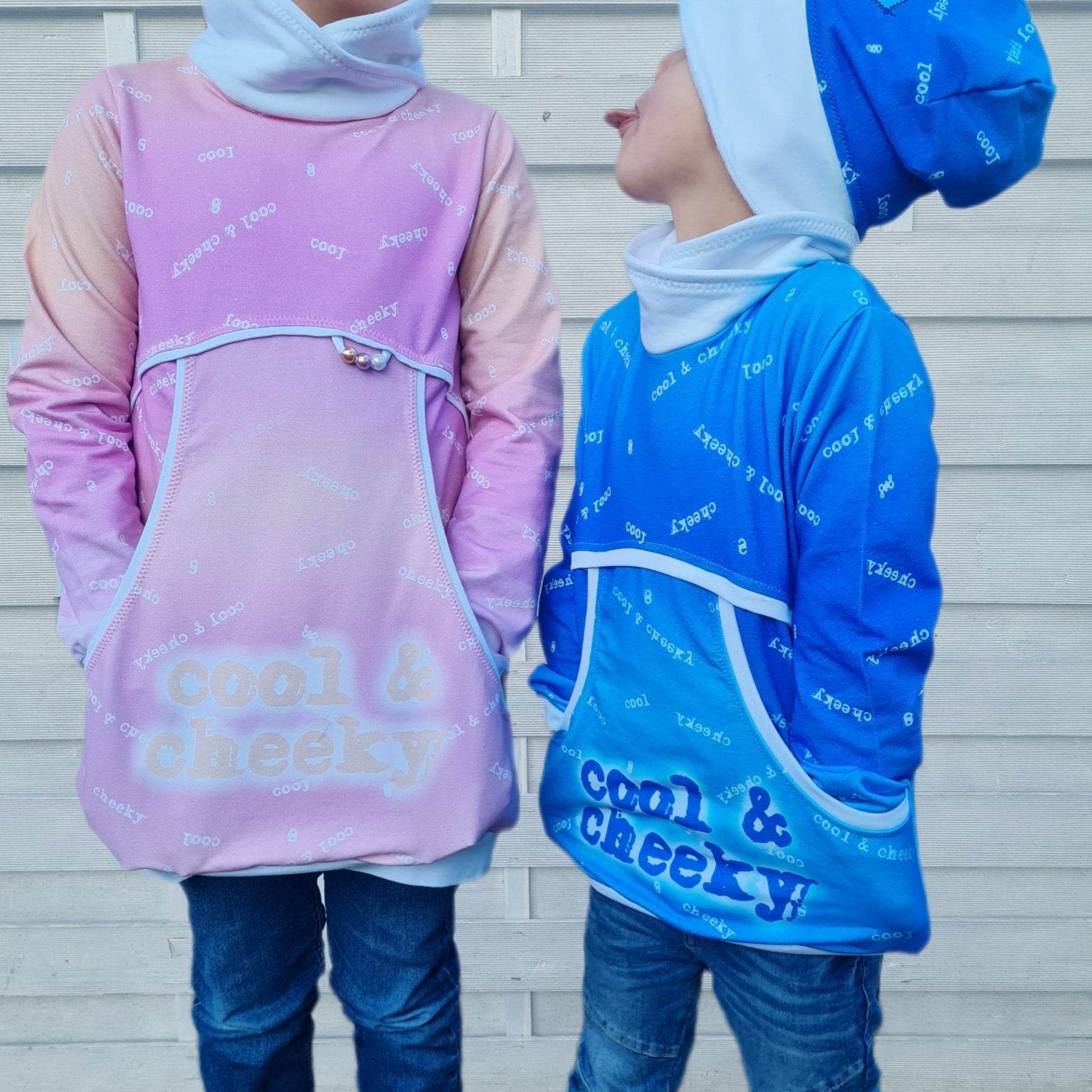 Schnittmuster Kuschelwölkchen Hoodie/ Longhoodie/ Hoodiekleid Größe 56-164 - Sewando