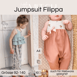 Schnittmuster Jumpsuit Filippa Maxi Gr. 92-140 - Sewando