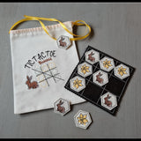 Stickdatei - TIC TAC TOE Spiel "Ostern" mit ITH-Beutel