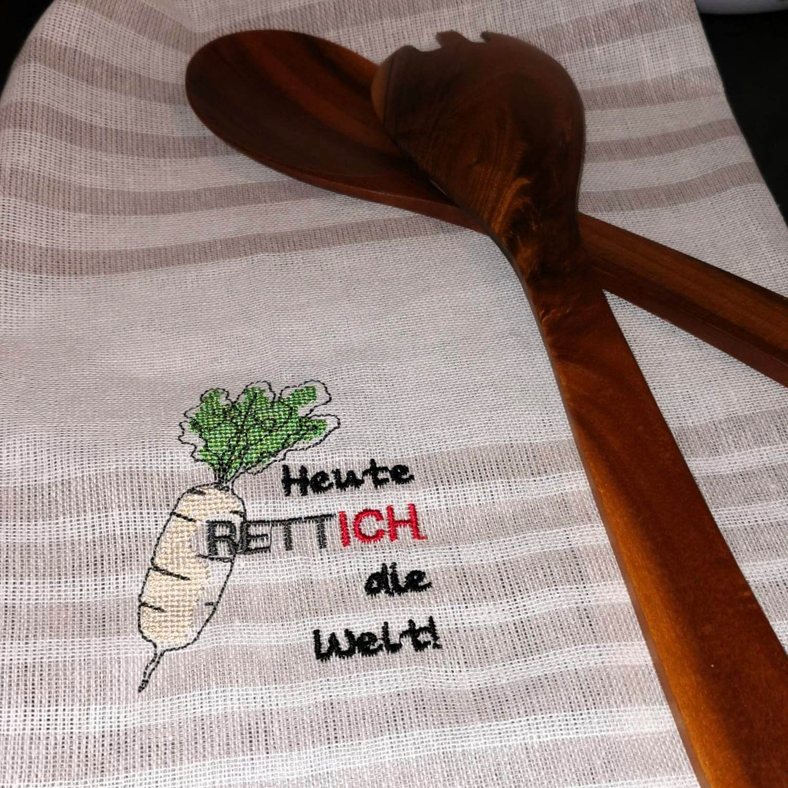 Stickdatei - Heute RETTICH die Welt - Sewando
