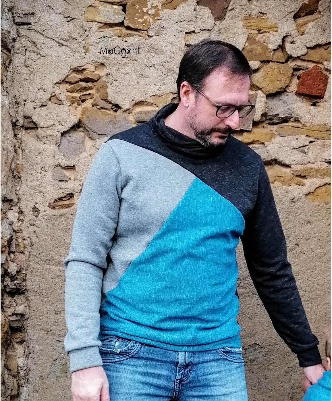 Schnittmuster Hoodie SCHIO MEN Gr. XS-XXXL : - Sewando