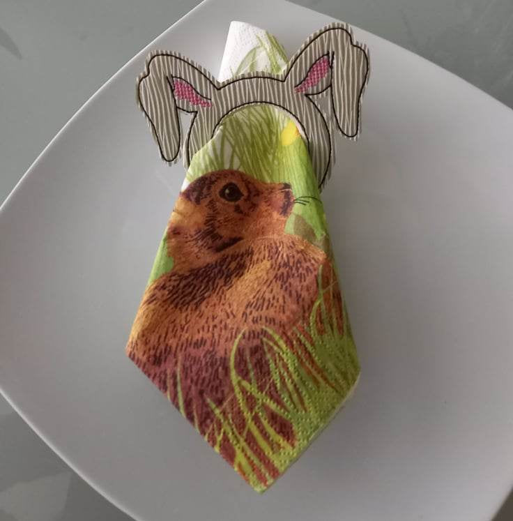 Stickdatei Serviettenring BUNNY - Sewando