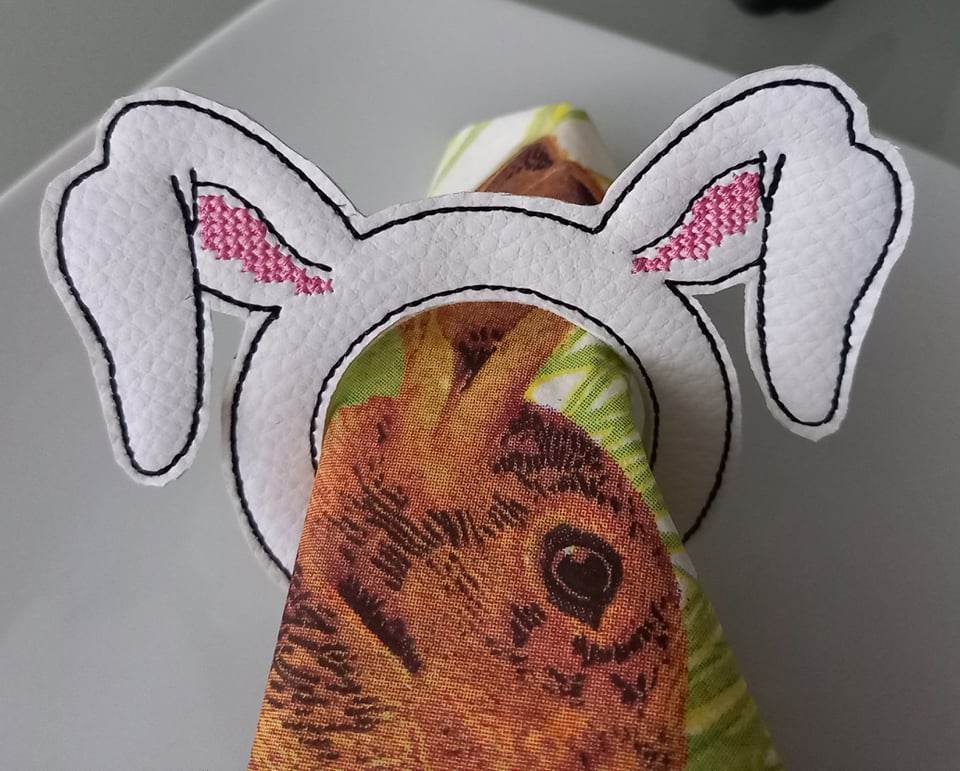 Stickdatei Serviettenring BUNNY - Sewando