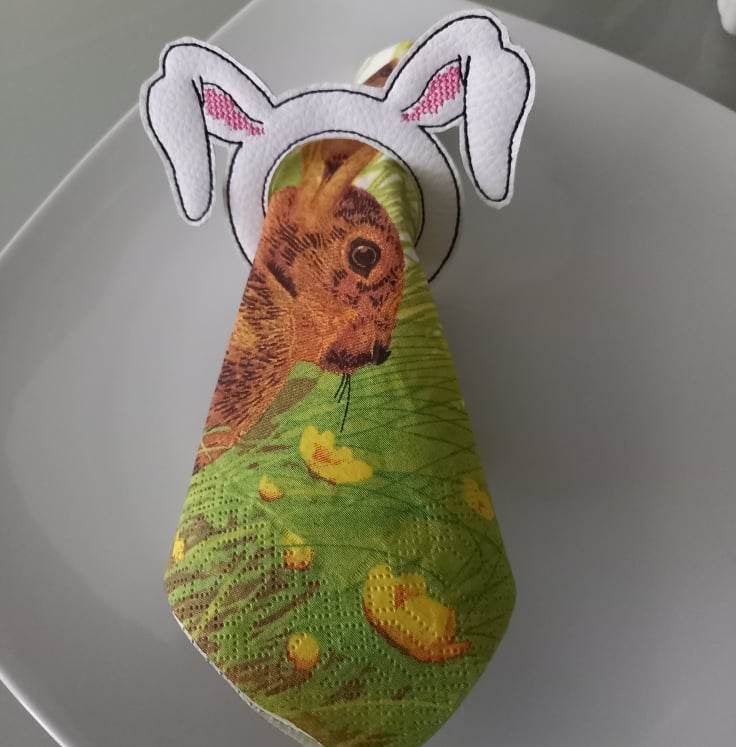 Stickdatei Serviettenring BUNNY - Sewando