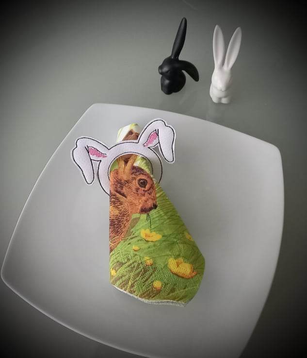 Stickdatei Serviettenring BUNNY - Sewando