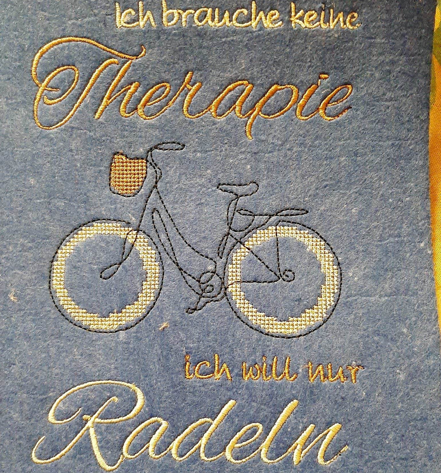 Stickdatei - Therapie RADELN - Sewando