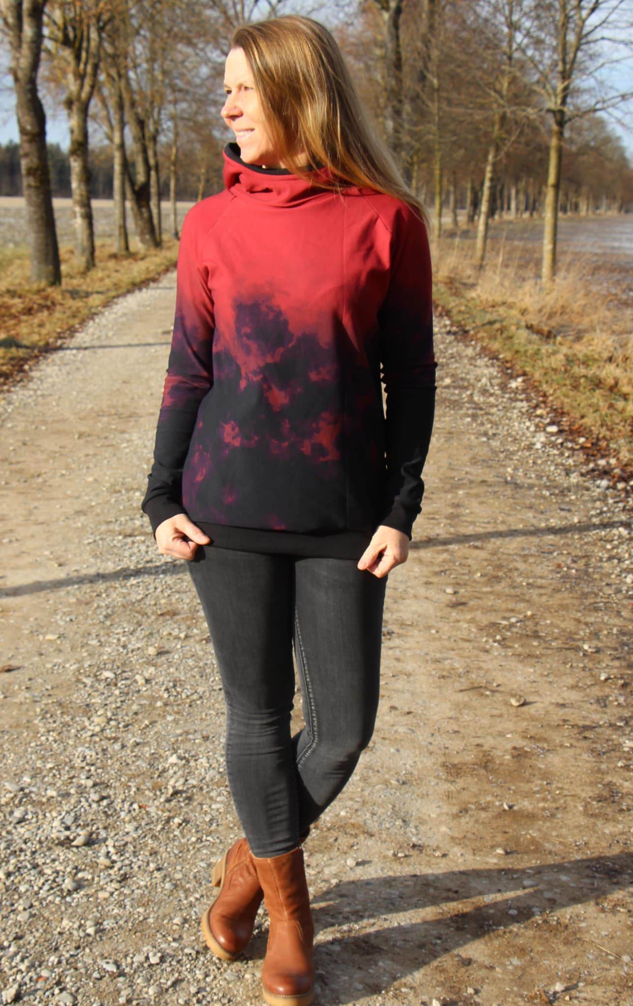 Schnittmuster Raglansweater / Hoodie ISTRANA Gr. 34-56 : - Sewando
