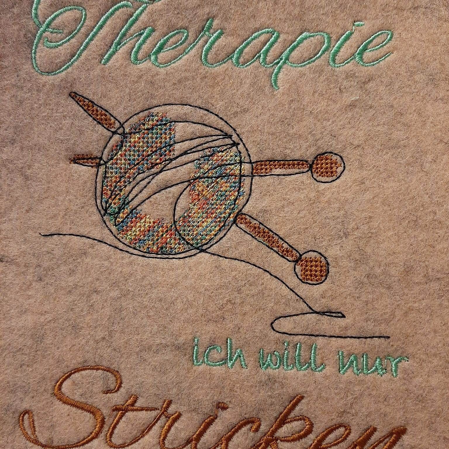 Stickdatei - Therapie STRICKEN - Sewando