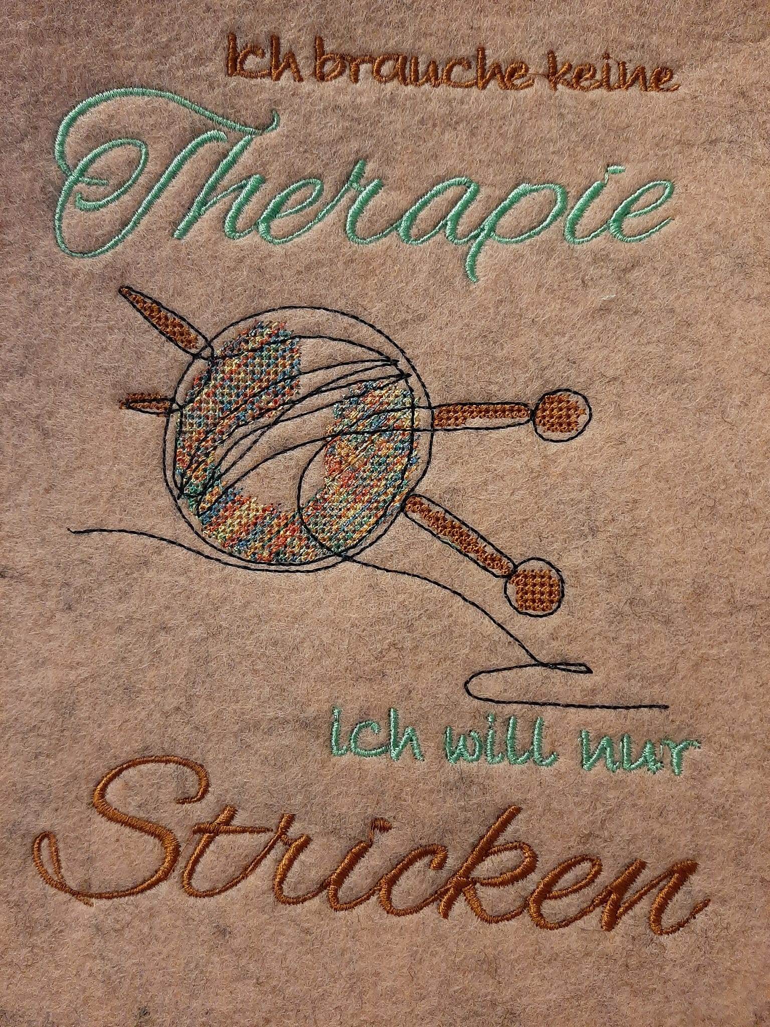 Stickdatei - Therapie STRICKEN - Sewando
