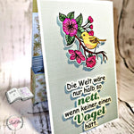 Digiset Ast mit Vogel Plotten, Sublimation, Drucken, Digistamp - Sewando