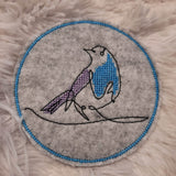 Stickdatei 16 Untersetzer Ostern - Single Line - Sewando