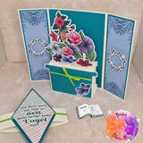 Digiset Blumen Kranz Plotten, Sublimation, Drucken, Digistamp - Sewando