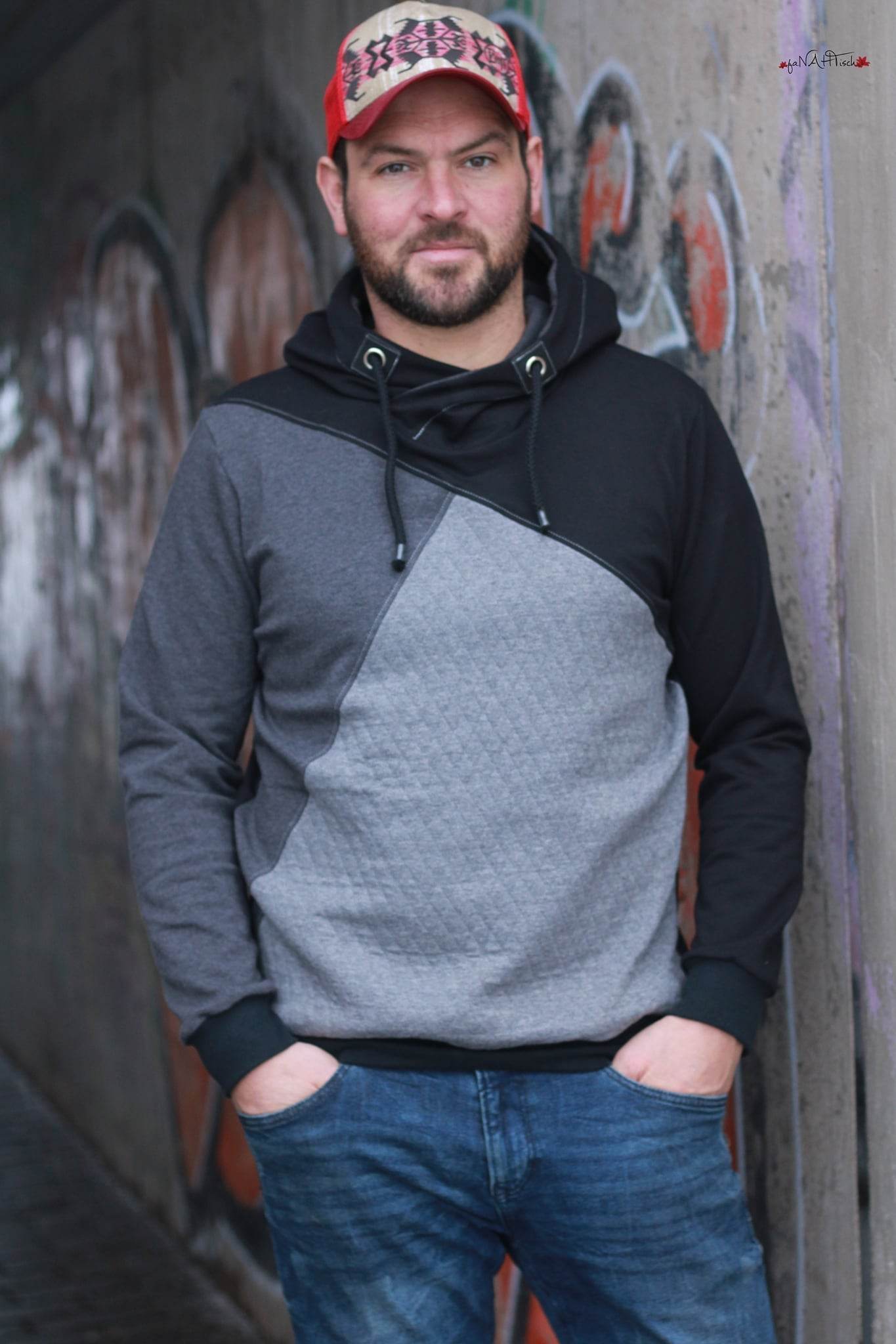 Schnittmuster Hoodie SCHIO MEN Gr. XS-XXXL : - Sewando