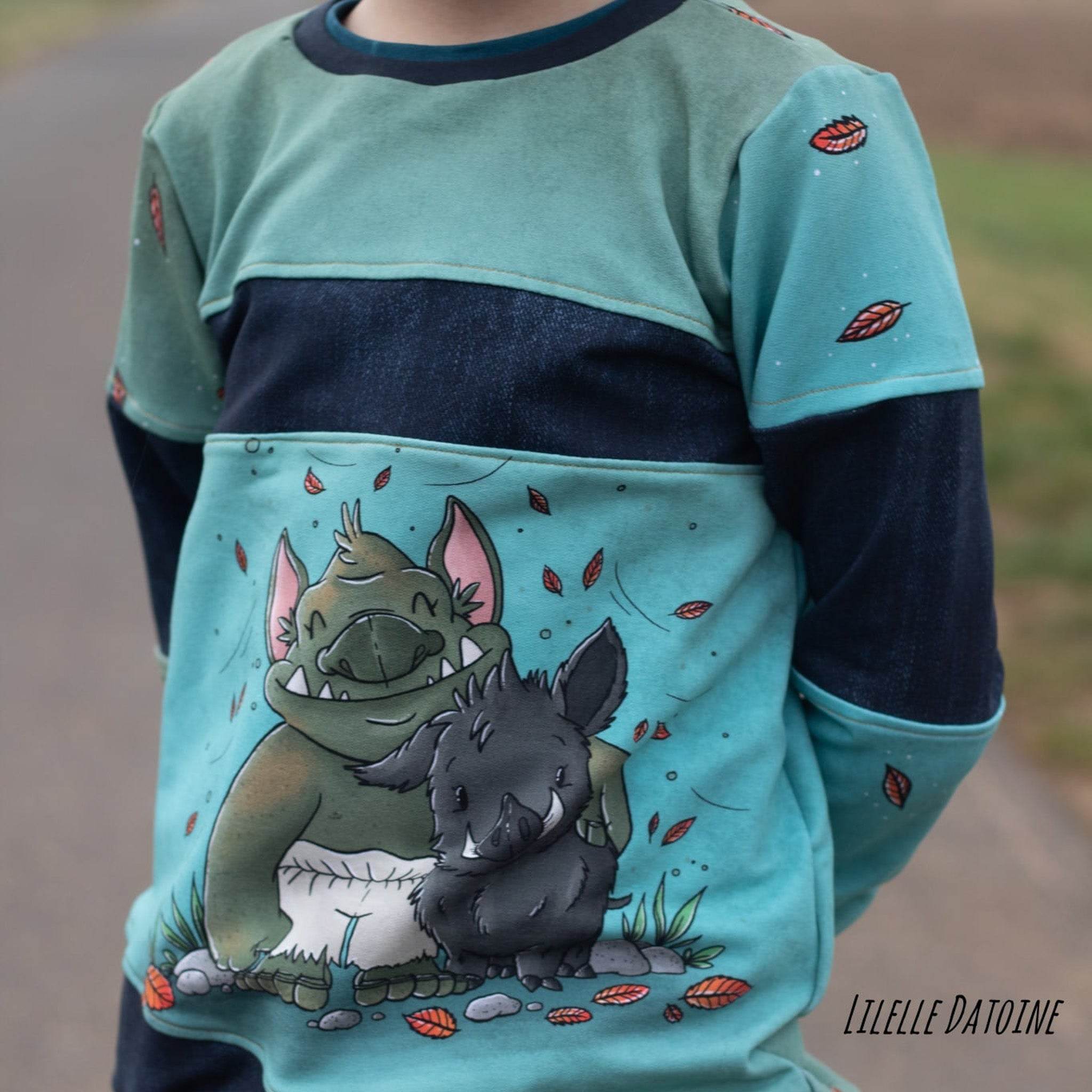 Schnittmuster Hoodie Mighty X Kross Gr.122 - 176 - Sewando