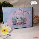 Digiset Blumenkatze Plotten, Sublimation, Drucken, Digistamp - Sewando