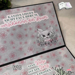 Digiset Blumenkatze Plotten, Sublimation, Drucken, Digistamp - Sewando