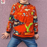 Schnittmuster Hoodie Mighty X Kross Gr.122 - 176 - Sewando