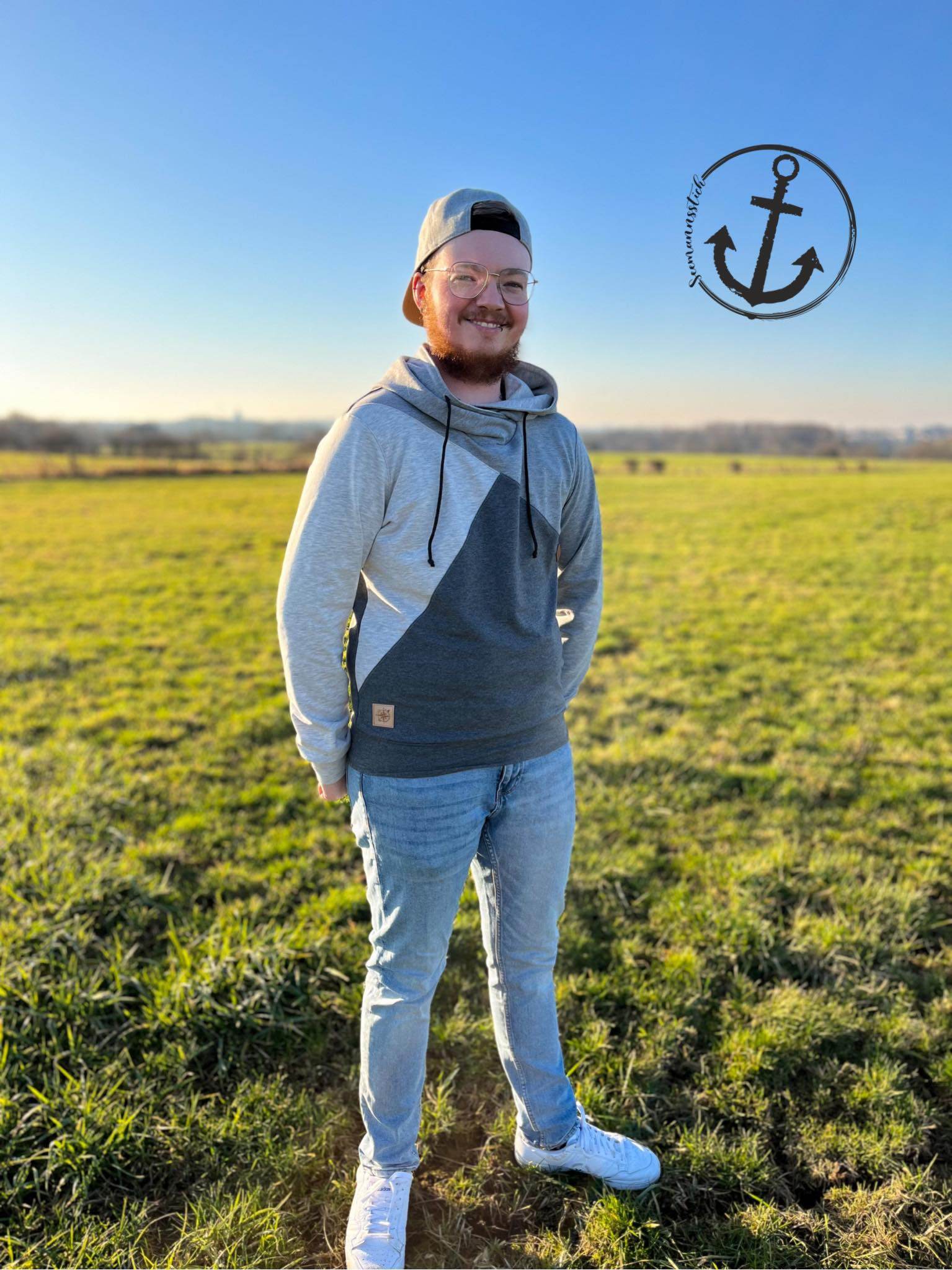Schnittmuster Hoodie SCHIO MEN Gr. XS-XXXL : - Sewando