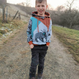 Schnittmuster Hoodie SCHIO KIDS Gr. 74/80 - 146/152 : - Sewando