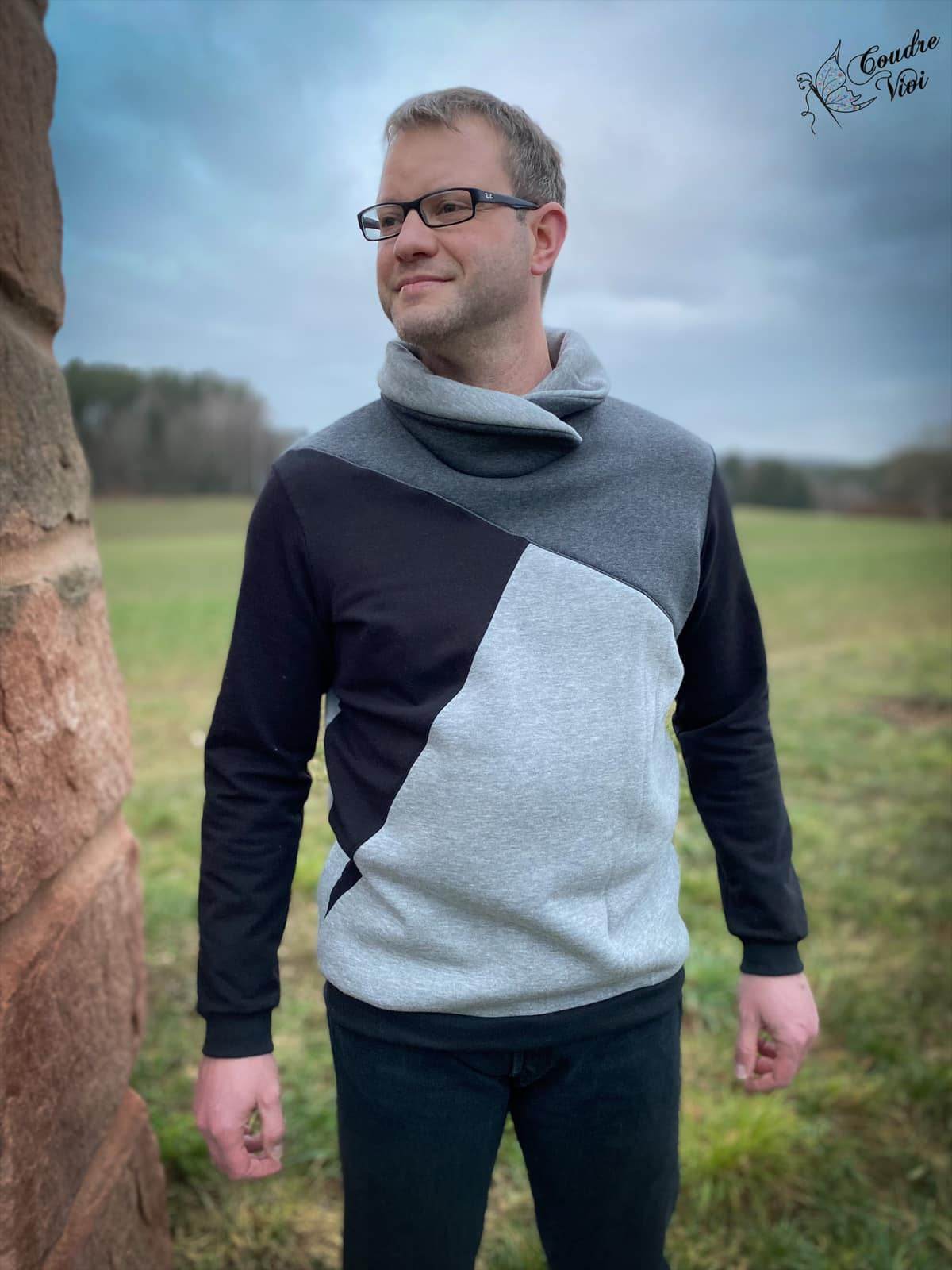 Schnittmuster Hoodie SCHIO MEN Gr. XS-XXXL : - Sewando