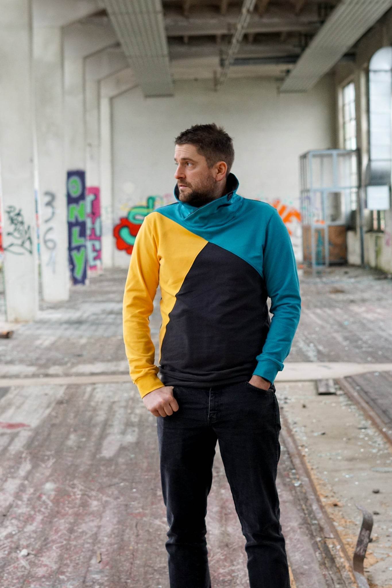 Schnittmuster Hoodie SCHIO MEN Gr. XS-XXXL : - Sewando