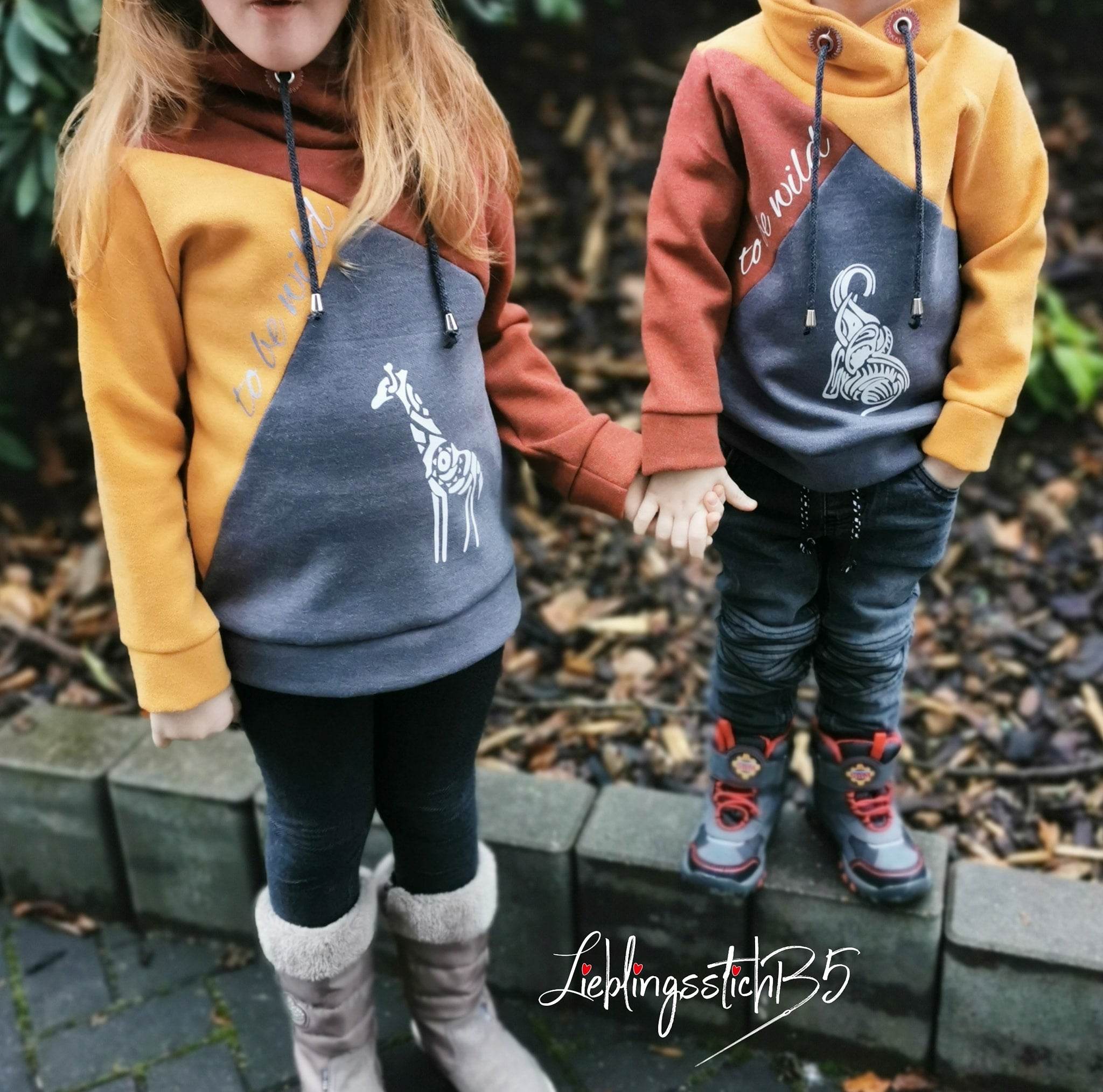 Schnittmuster Hoodie SCHIO KIDS Gr. 74/80 - 146/152 : - Sewando