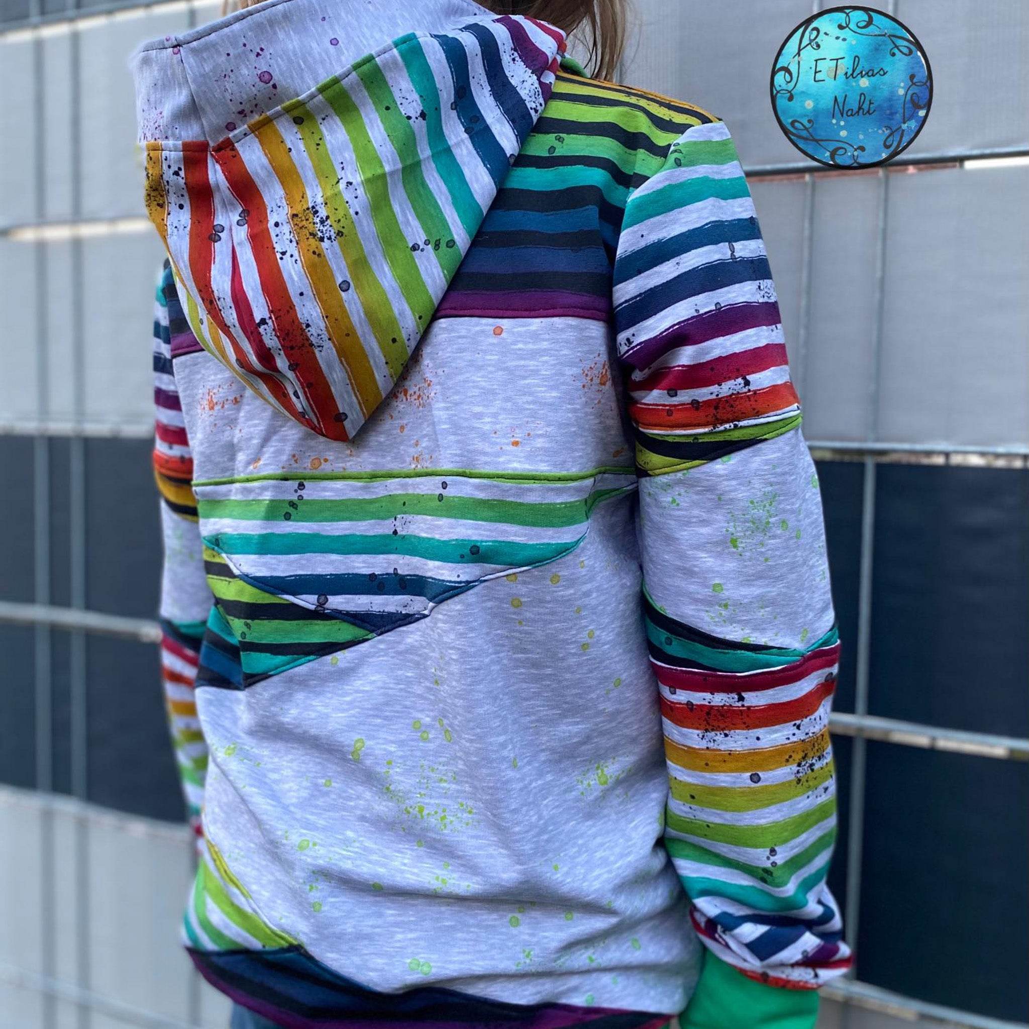 Schnittmuster Hoodie Mighty X Kross Gr.122 - 176 - Sewando