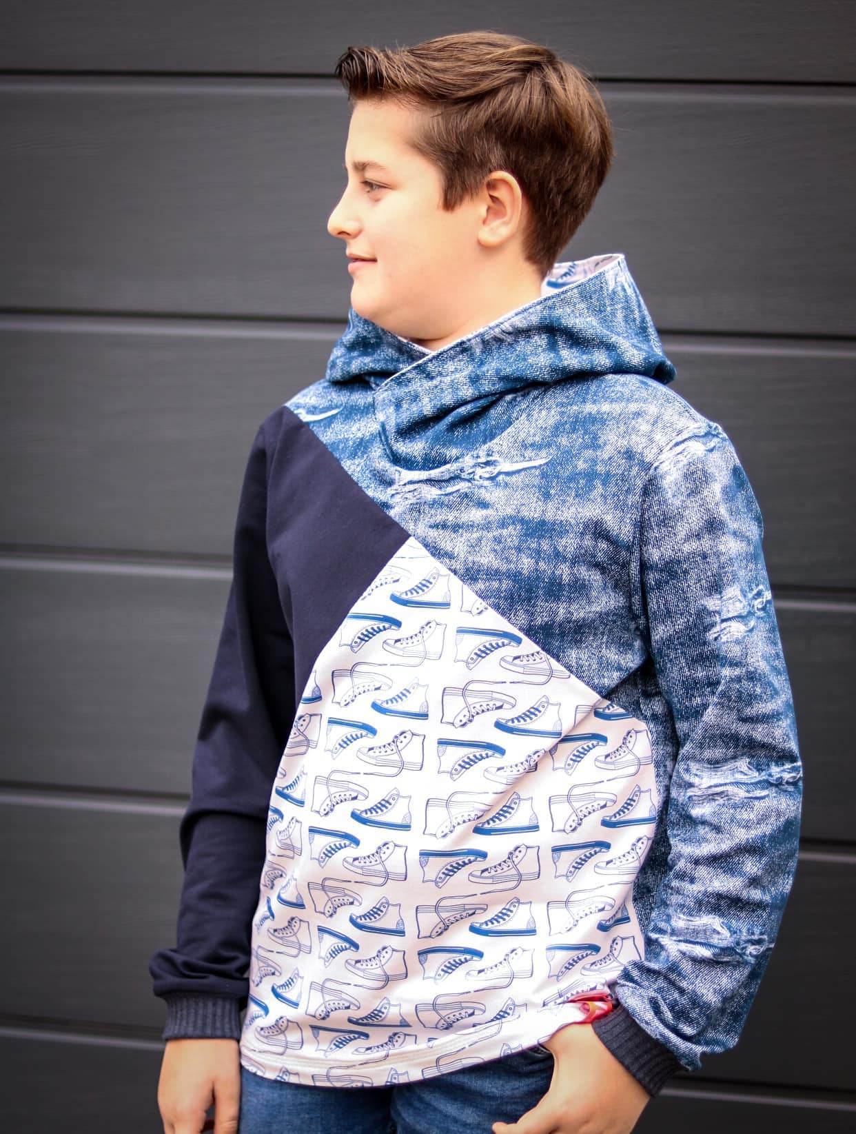 Schnittmuster Hoodie SCHIO MEN Gr. XS-XXXL : - Sewando