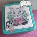Digiset Blumenkatze Plotten, Sublimation, Drucken, Digistamp - Sewando