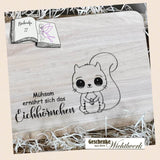 Digiset Eichhörnchen Puschel Plotten, Sublimation, Drucken, Digistamp - Sewando