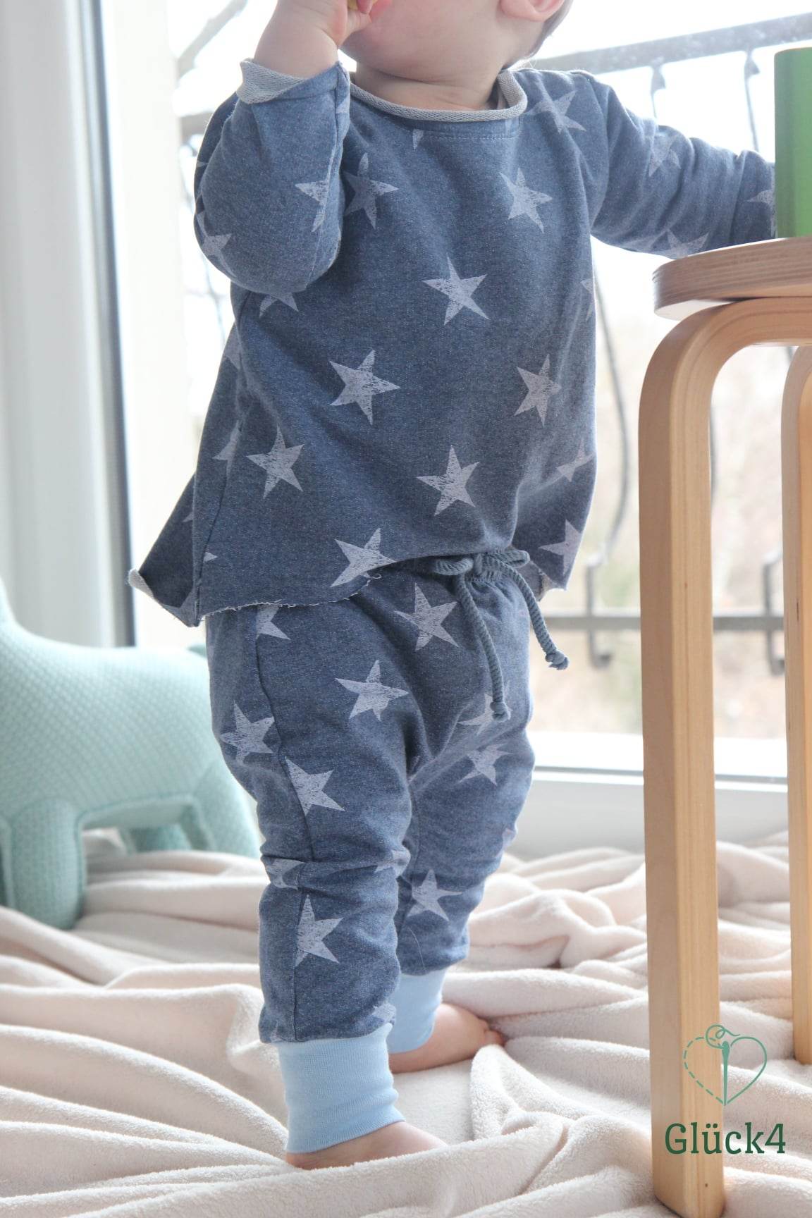 Comfy-Shirt Baby / Babyshirt mit Knopfleise Schnittmuster Gr. 44-122 : - Sewando