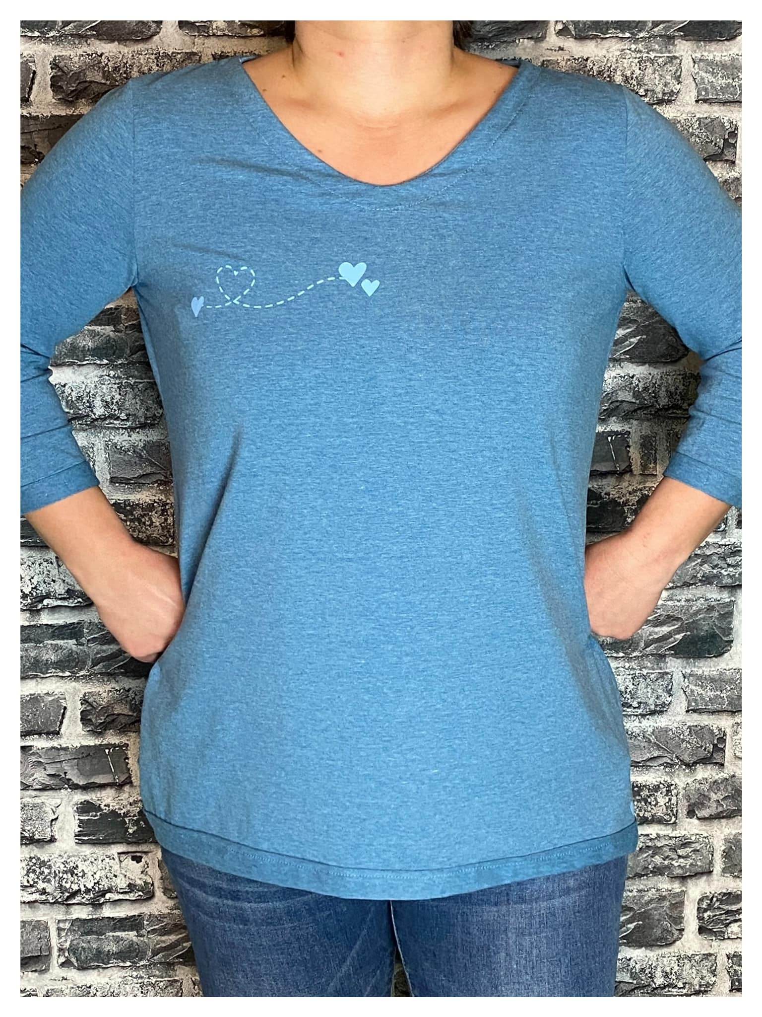 Schnittmuster Emmas All-in-one-Shirt Größe 32 – 50 - Sewando