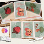 Digiset Eichhörnchen Puschel Plotten, Sublimation, Drucken, Digistamp - Sewando