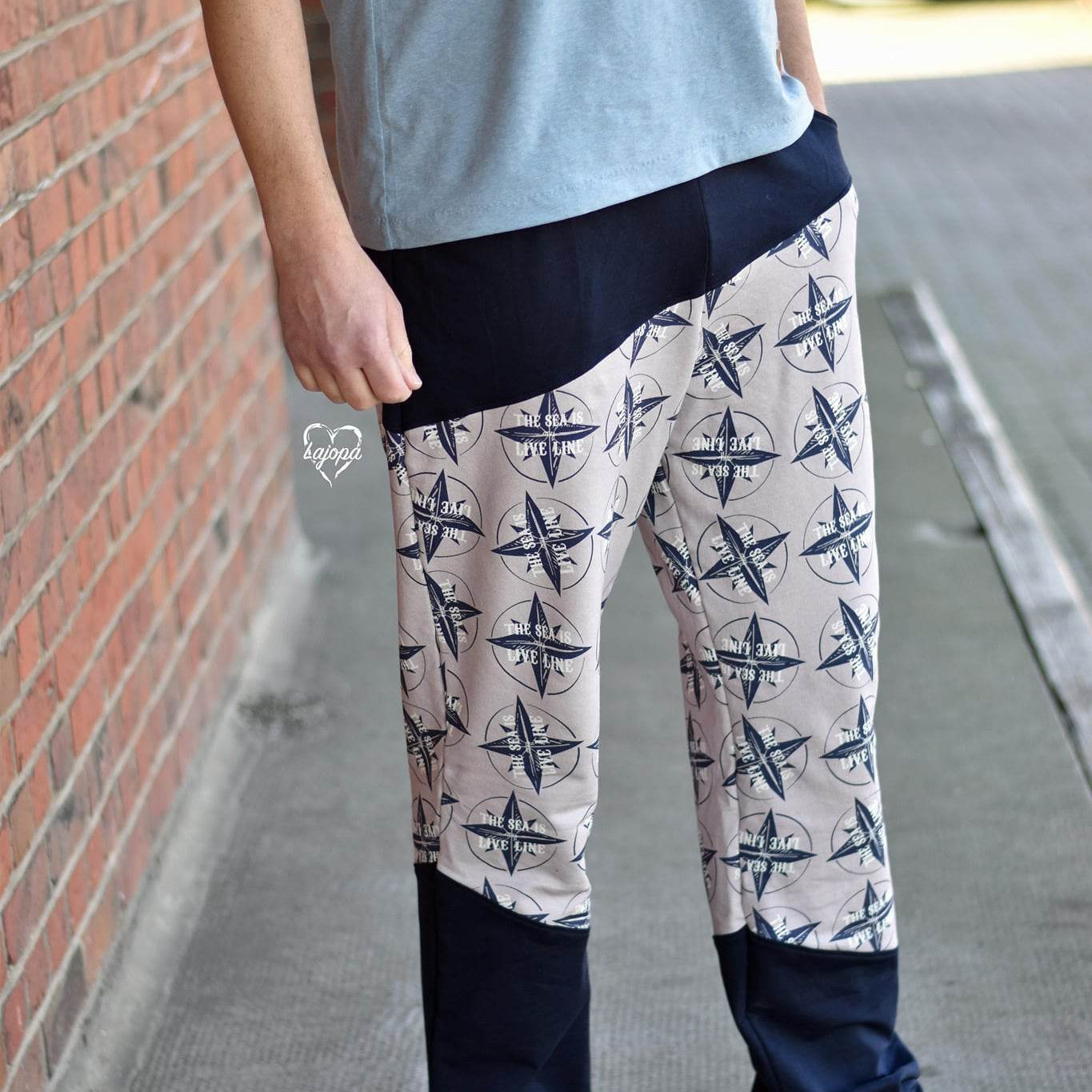 Schnittmuster Freitzeithose Mister Finn Gr. XS-XXXL inkl. Beamerdatei: - Sewando