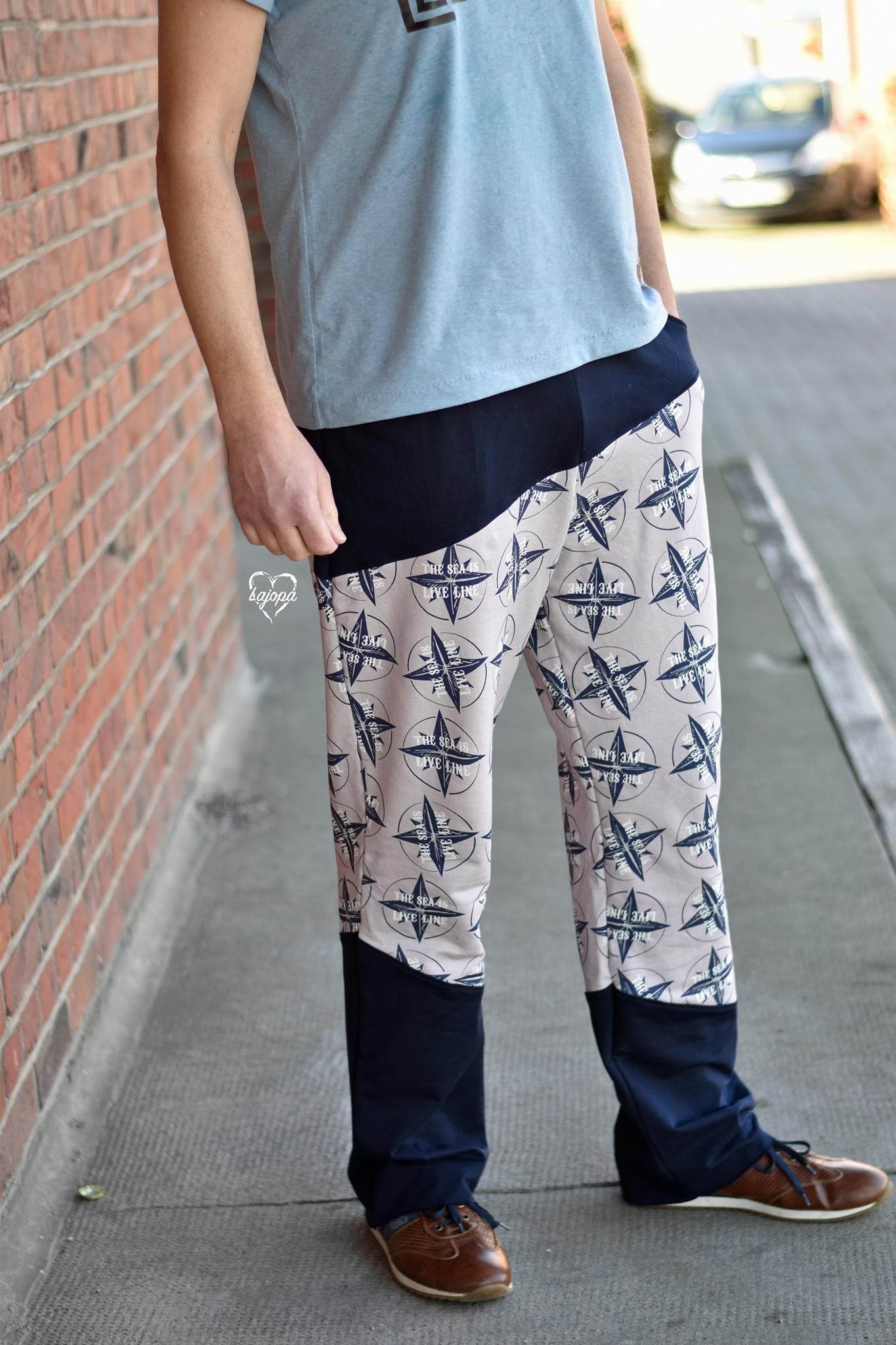 Schnittmuster Freitzeithose Mister Finn Gr. XS-XXXL inkl. Beamerdatei: - Sewando