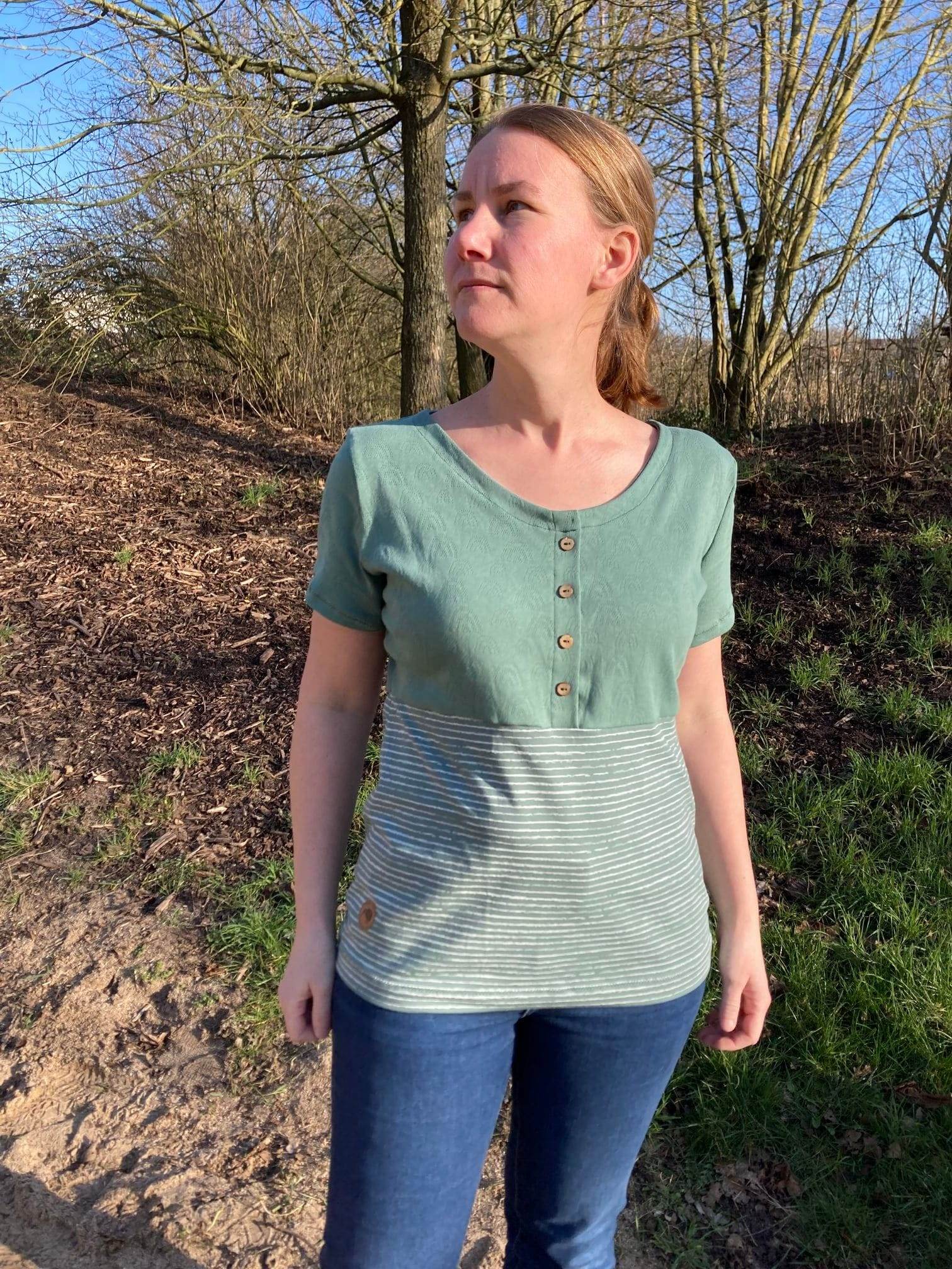 Schnittmuster Emmas All-in-one-Shirt Größe 32 – 50 - Sewando