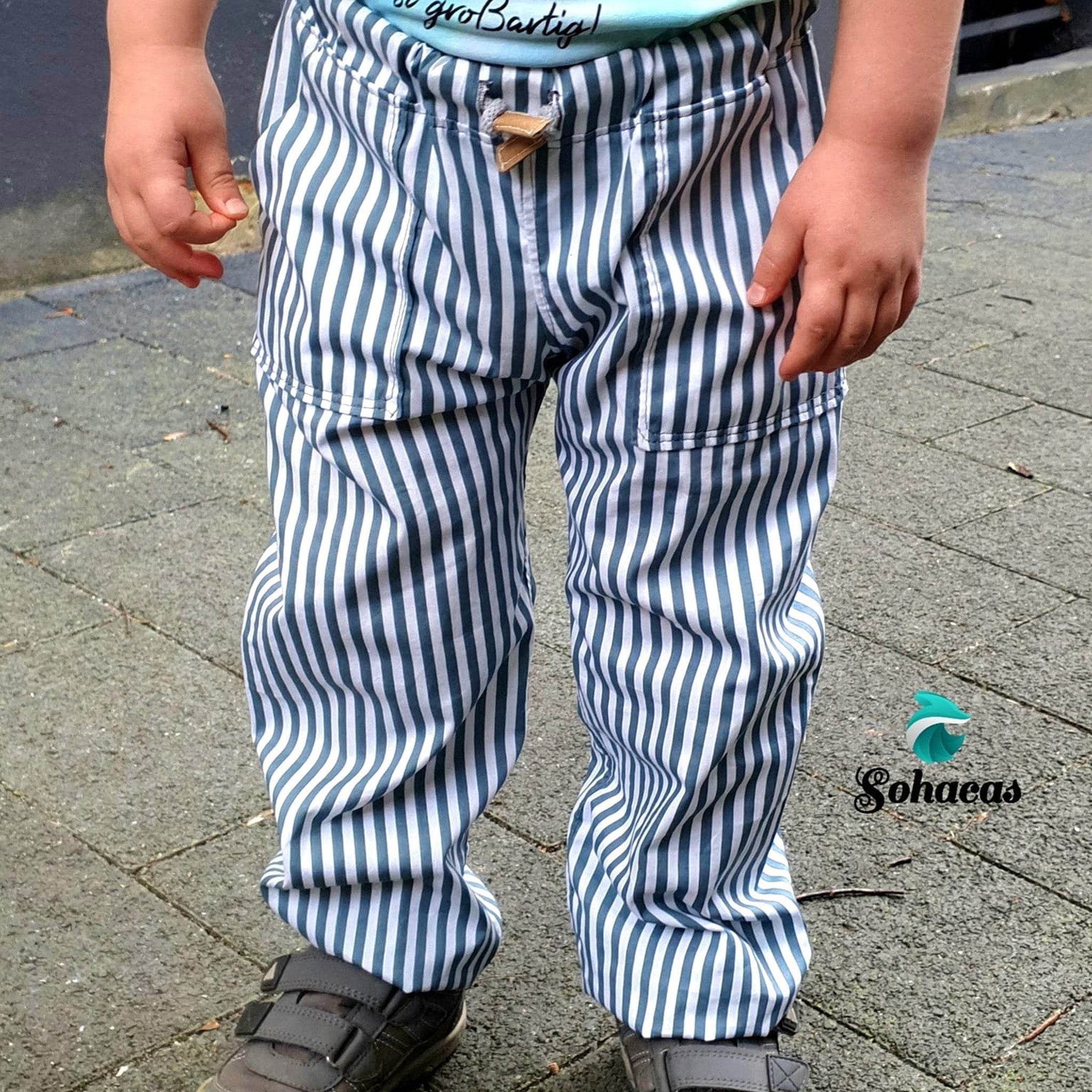 Schnittmuster Baggyine Hose Gr.74 - 122 - Sewando