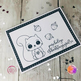 Digiset Eichhörnchen Puschel Plotten, Sublimation, Drucken, Digistamp - Sewando