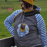 Raglan-Hoodie Kaja Gr. 32-50 inkl. Beamerdatei - Sewando