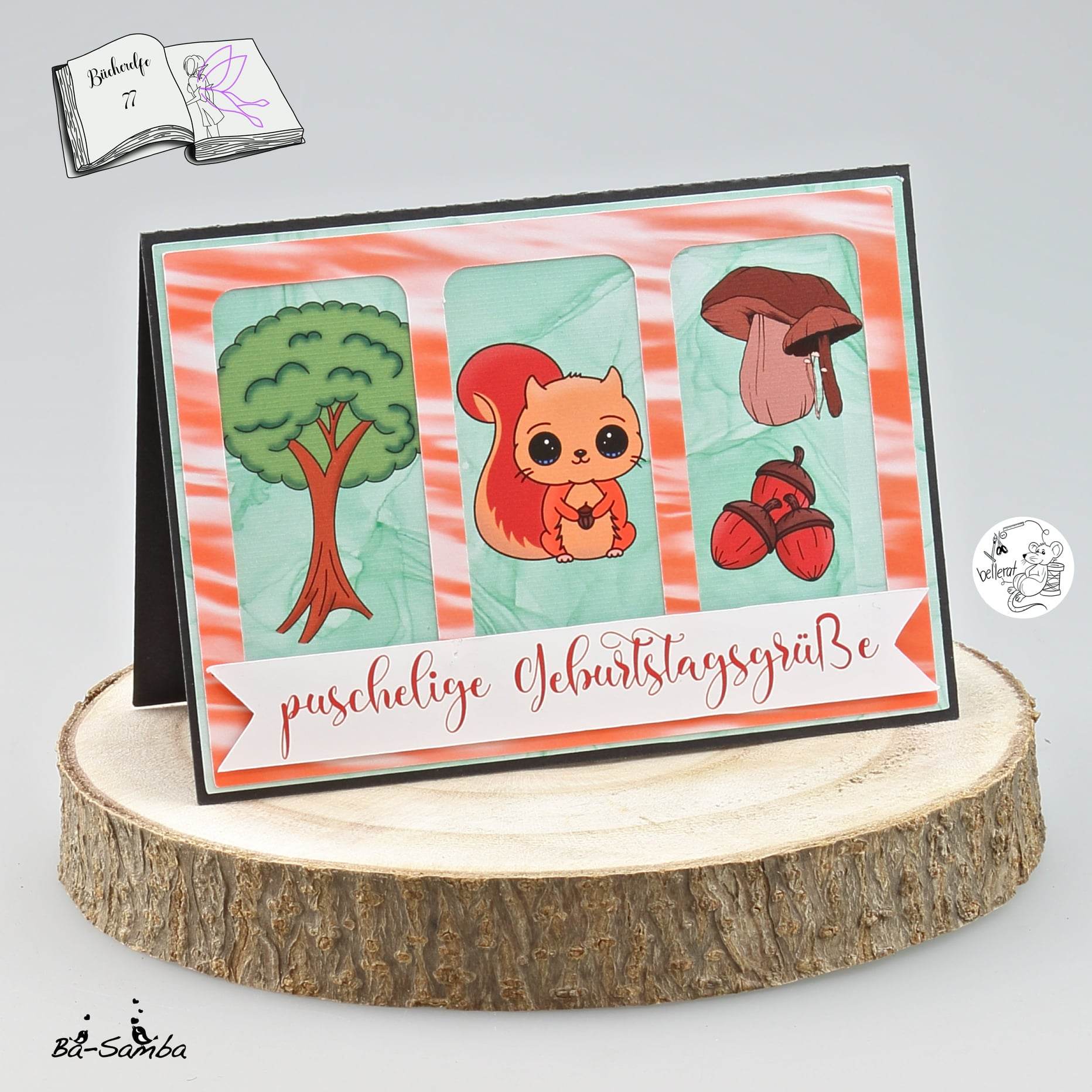 Digiset Eichhörnchen Puschel Plotten, Sublimation, Drucken, Digistamp - Sewando