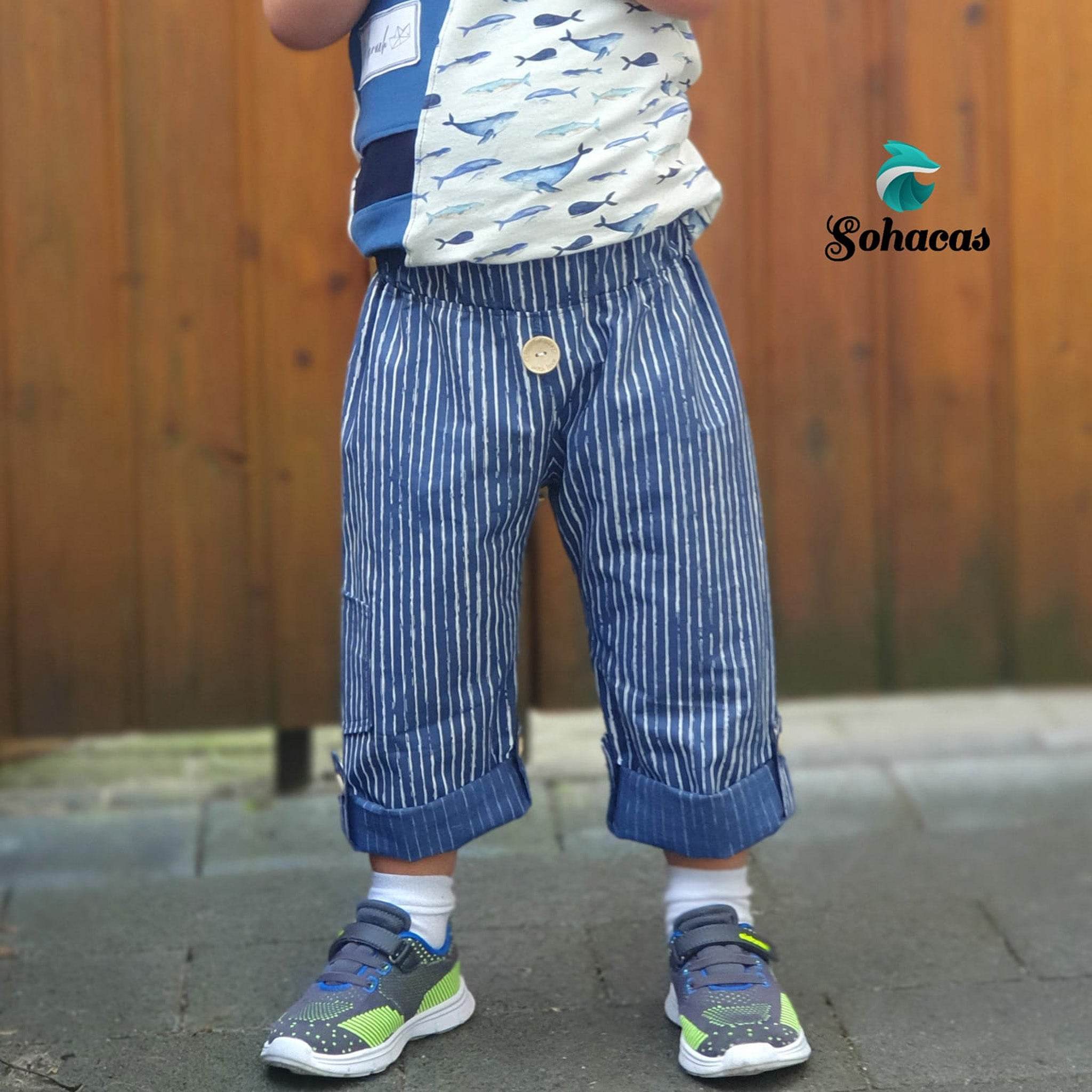 Schnittmuster Baggyine Hose Gr.74 - 122 - Sewando