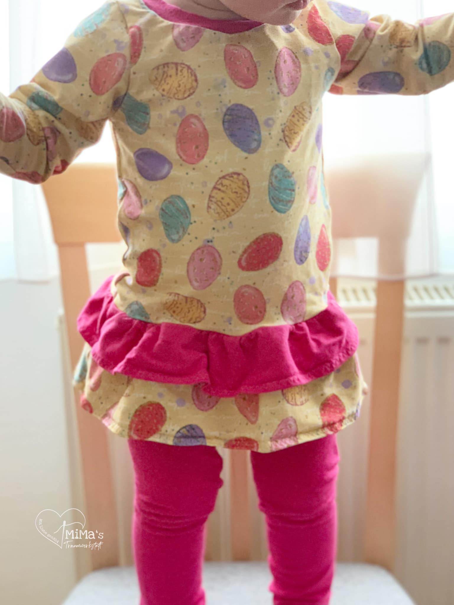 Schnittmuster Leylana - Shirt mit Volant Gr.74-122 - Sewando