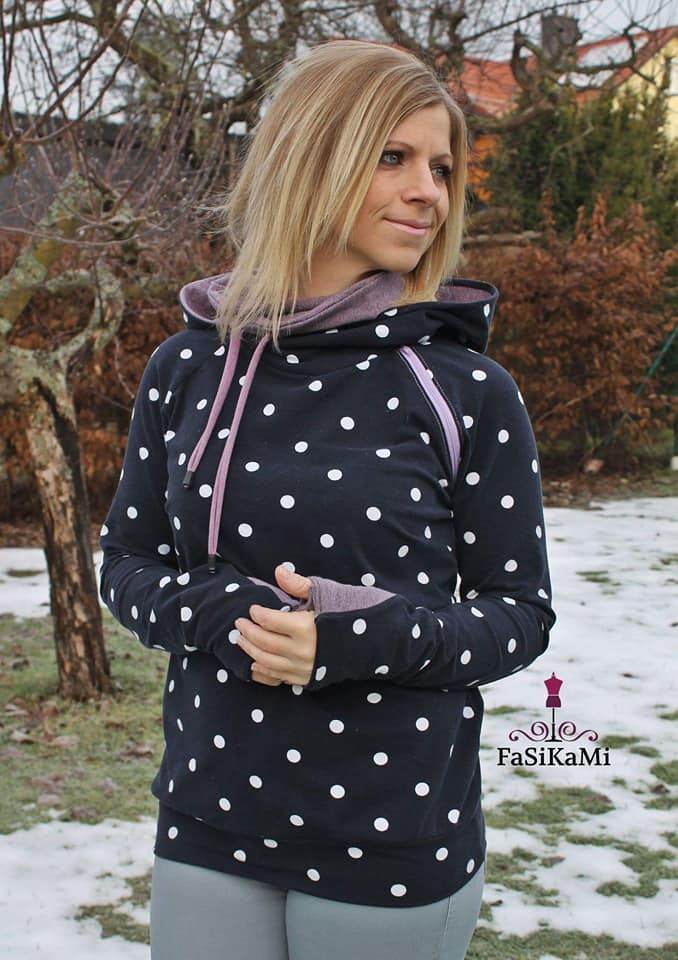 Raglan-Hoodie Kaja Gr. 32-50 inkl. Beamerdatei - Sewando