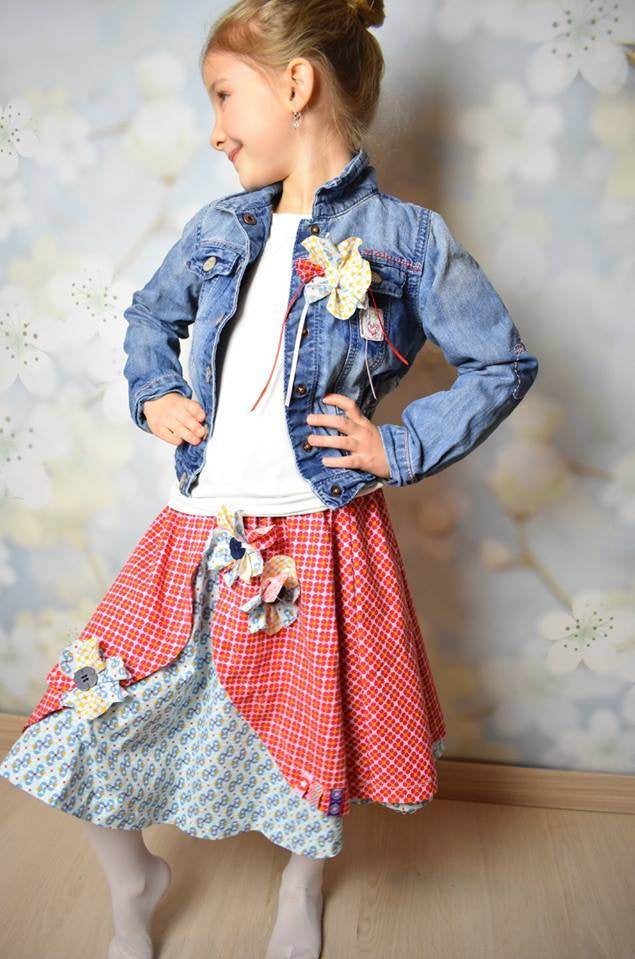Schnittmuster und Nähanleitung Kinderrock Röckchen Elerara Drehrock Gr. 80–164 - Sewando