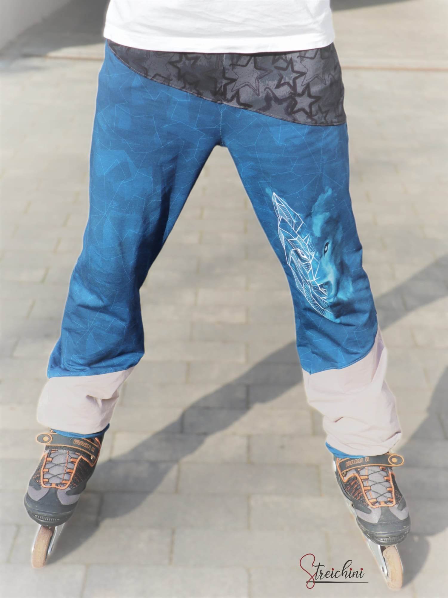 Schnittmuster Freitzeithose Mister Finn Gr. XS-XXXL inkl. Beamerdatei: - Sewando