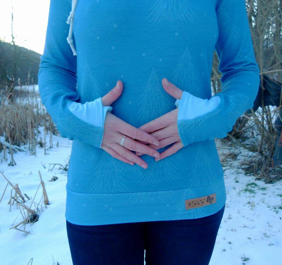 Raglan-Hoodie Kaja Gr. 32-50 inkl. Beamerdatei - Sewando