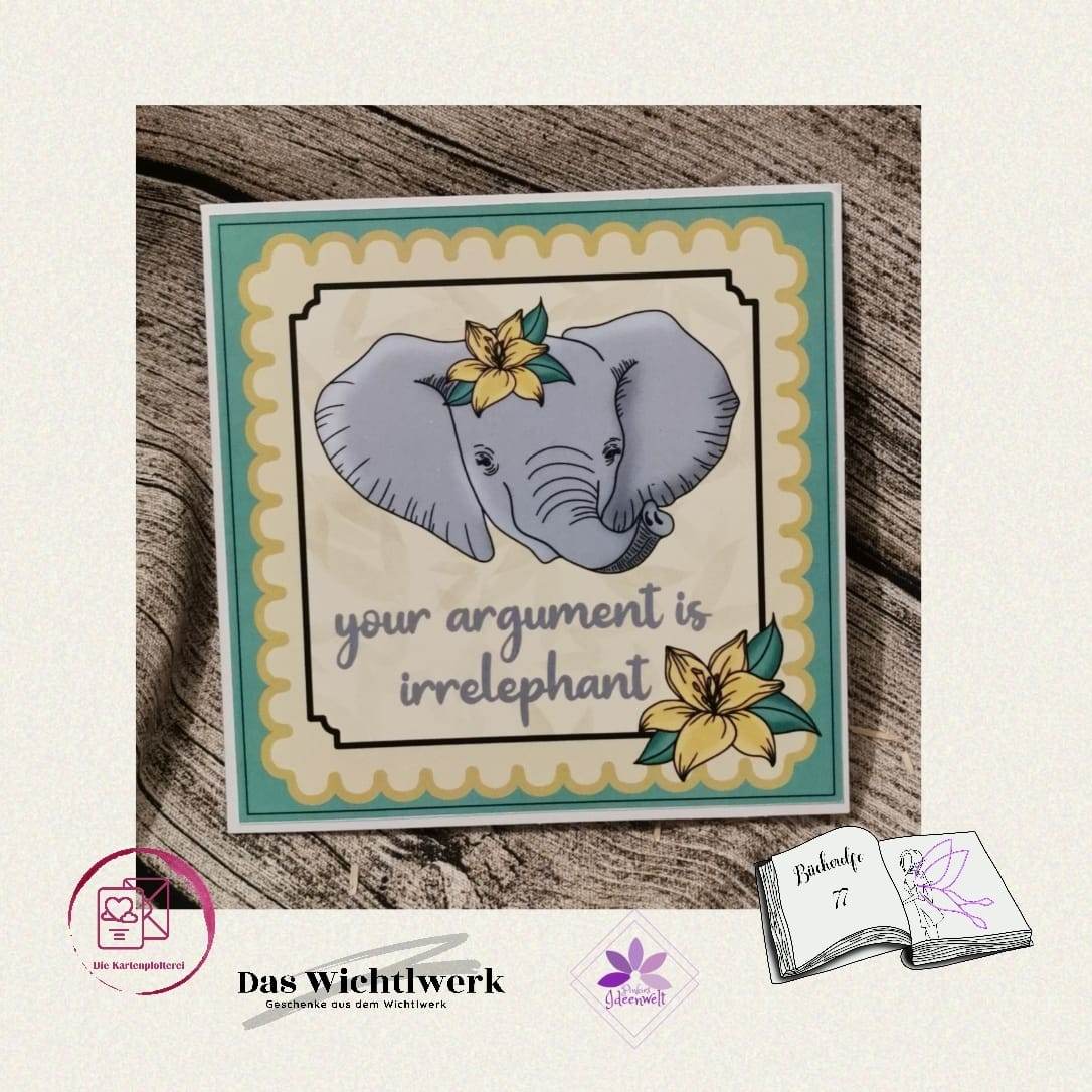 Plotterdatei Elefantenbaby, Sublimation, Digistamp, Digipaper - Sewando