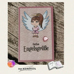 Digiset (B)Engeline Digistamp, Digipaper, Plotterdatei, Sublimation, Druck - Sewando