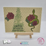 Plotterdatei Schlange mit Nelken Plotterdatei, Sublimation, Digistamp, Digipaper - Sewando