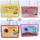 Digiset Blumenwichtel Plotterdatei, Sublimation, Digistamp, Digipaper - Sewando